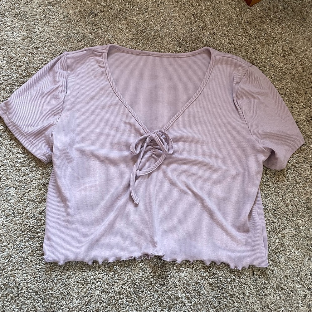 Purple Crop Top